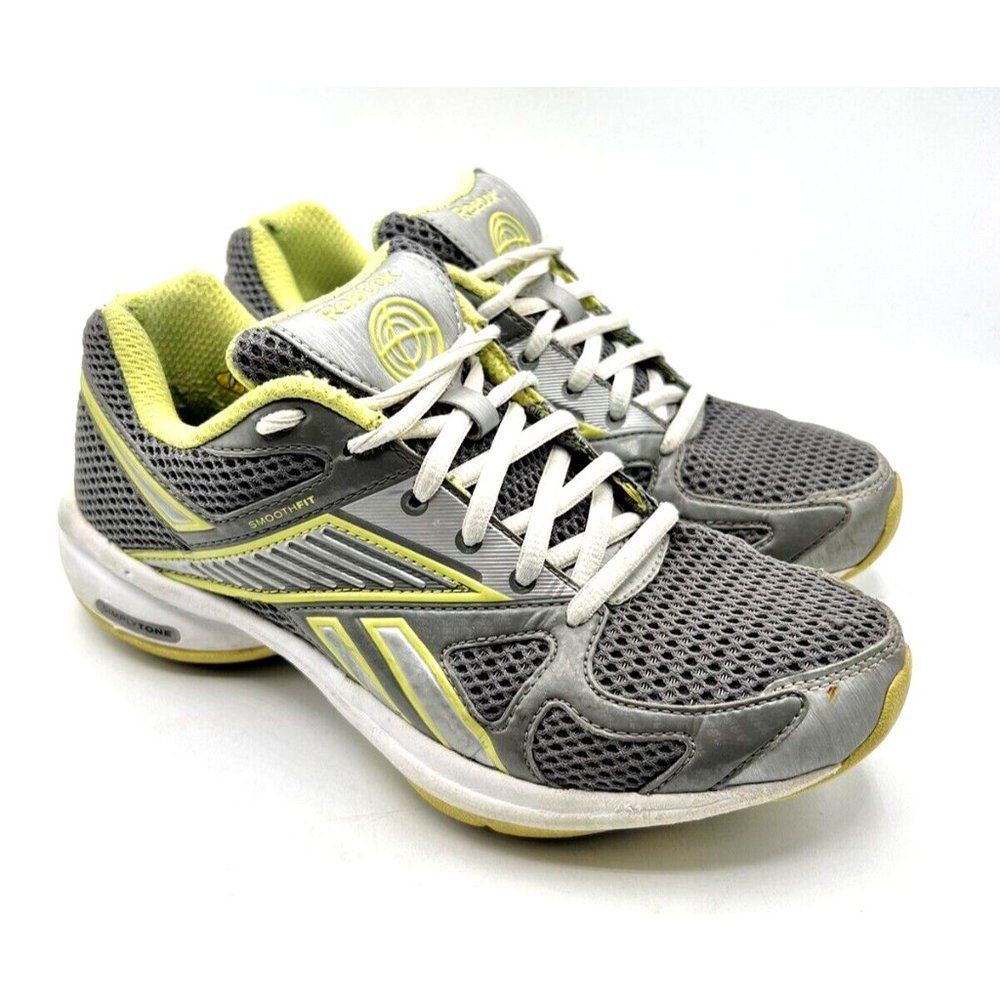 Reebok Simply Tone Gray Walking Training Fitness Cushion Shoes Women's Size 6